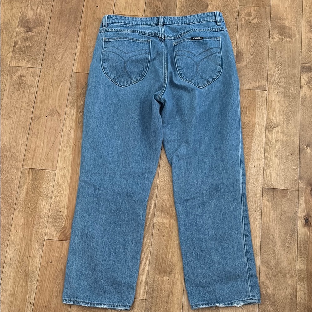 ROLLA'S Blue High Rise Jeans Classic Style - Picture 2 of 4